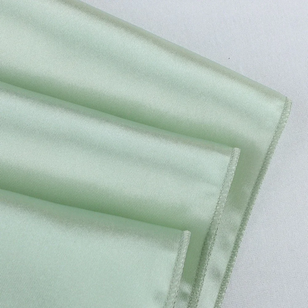 10/50PCS Satin Chair Sashes Bows Universal Chair Ribbon Ties Back Sash for Wedding Party Events Banquets Hotel Event Chair Cover