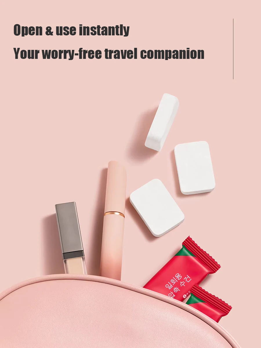 Extra Large Thick Disposable Compressed Towel Sterile Facial Wipes Soft Cotton Face Towel for Women Portable Travel
