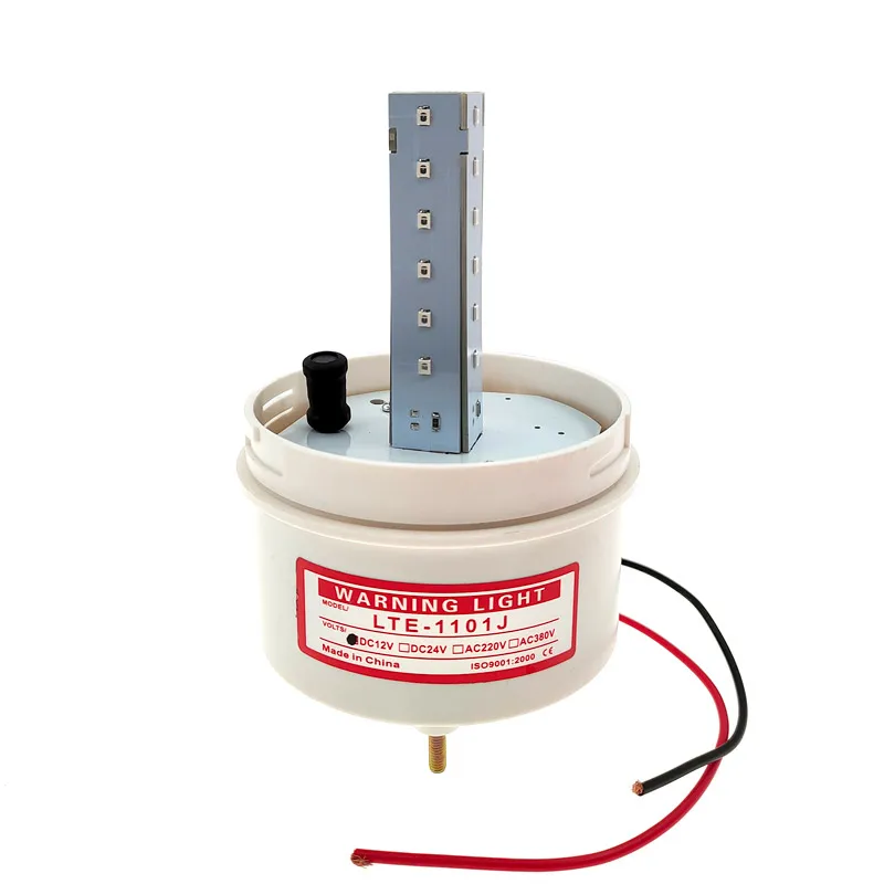 Luz de advertência do sinal estroboscópico LED, luz indicadora, alarme de segurança intermitente, lâmpada de advertência silenciosa, LTE-1101, 24V