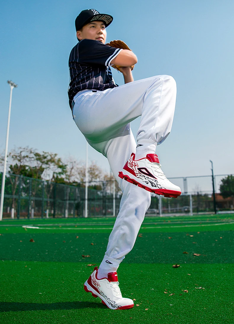 Leichte Baseball-Schuhe für Herren und Jugendliche, atmungsaktiv, rutschfest, mit Spikes, für Outdoor-Training und Wettkämpfe – Detail 3