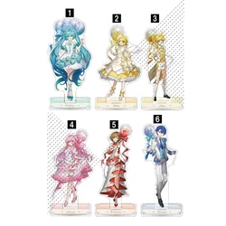 Hatsune Miku Meiko Kaito Anime Figure Acrylic Stand Models Japanese Anime Periphery Kagamine Rin Len Ornament Periphery Toys