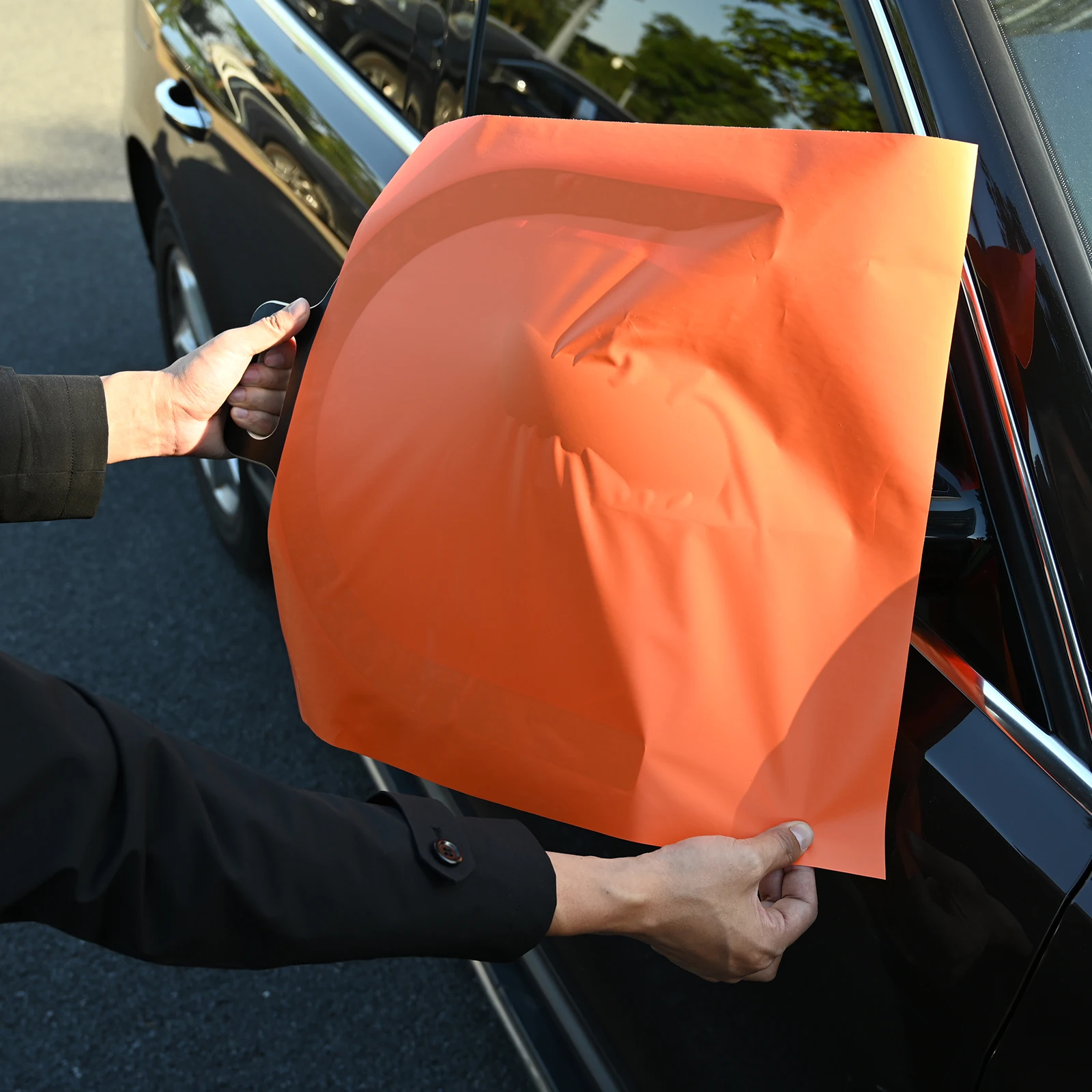 FOSHIO-Herramienta de envoltura de accesorios para coche, película de protección u-ezee, anillo de soporte de instalación, aplicador de vinilo