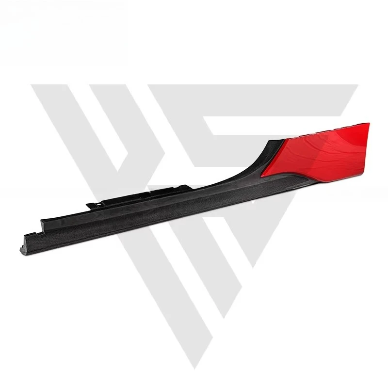 OEM Style Dry Carbon Fiber Car Parts Extend Side Skirts for  SF90 2019-2022 Carbon Front Skirts