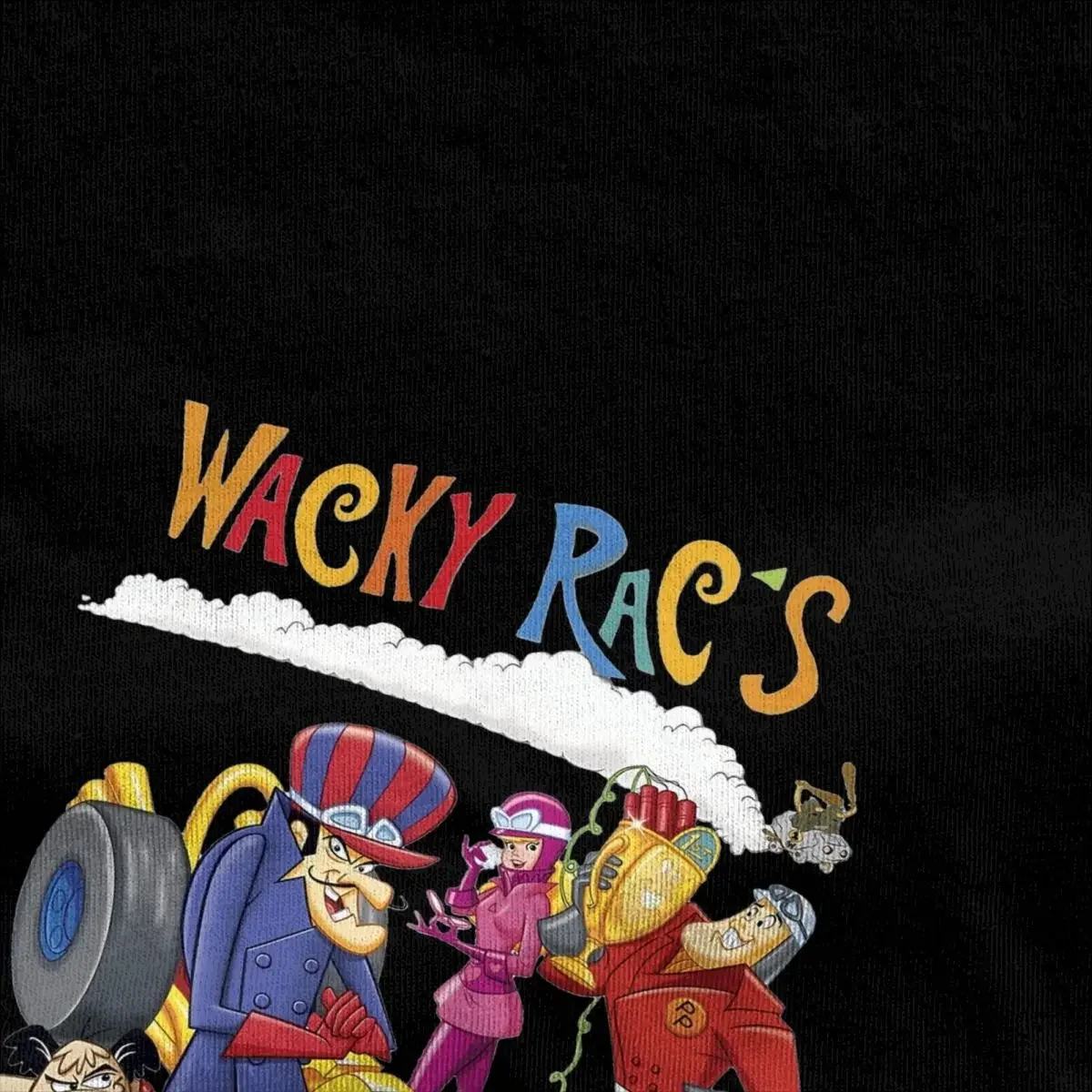 Wacky Races T-Shirt Summer dawg Streetwear T Shirts Cotton Novelty Tee Shirt For Man Short Sleeve Print Top Tees