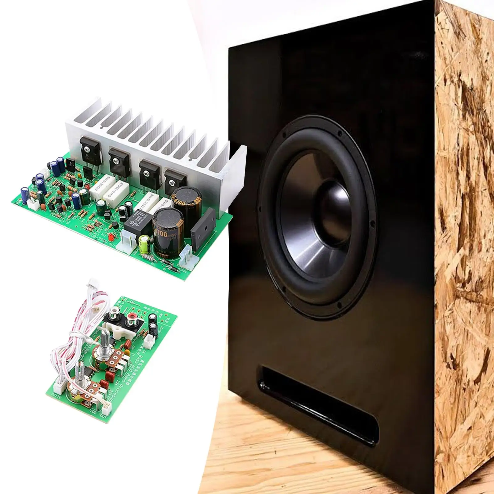 

Плата усилителя мощности 350 Вт, модуль усилителя, высокая мощность, хорошее рассеивание тепла, двойная плата моно аудиоусилителя переменного тока 24-28 В