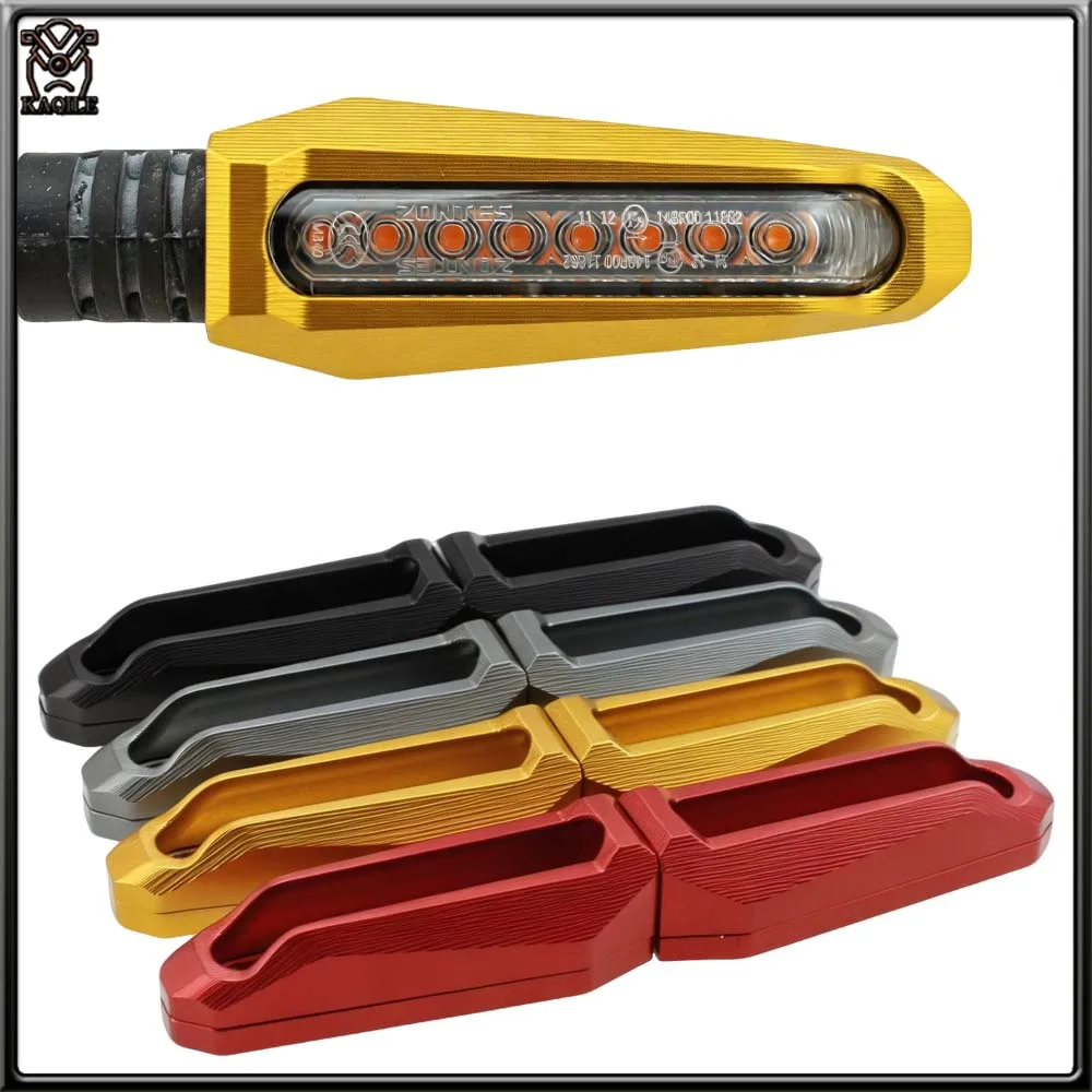 For ZONTES 368G 703F 703RR 703R 703T Motorcycle CNC Front And Rear Turn Signal Protection Shell Anti-Collision Cover Install th