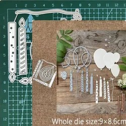 Candle Balloon Metal cutting dies mold decoration Scrapbook paper craft mould punch stencils Handcraft