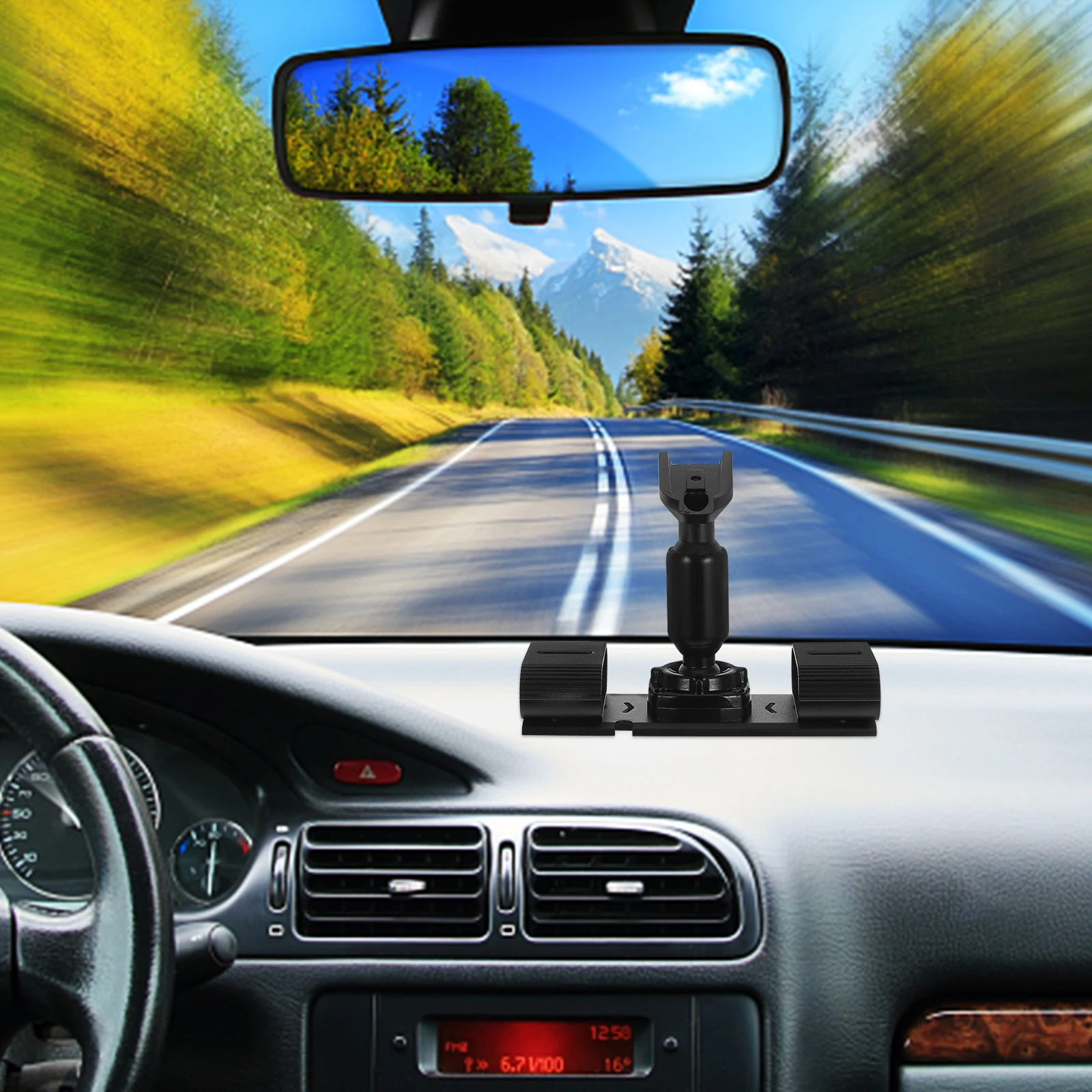 

1Set Universal Car Rearview Mirror Dash Cam Mount Bracket Metal Holder Back Plate Panel for Vehicle Dvr Rear View Mirror Mount