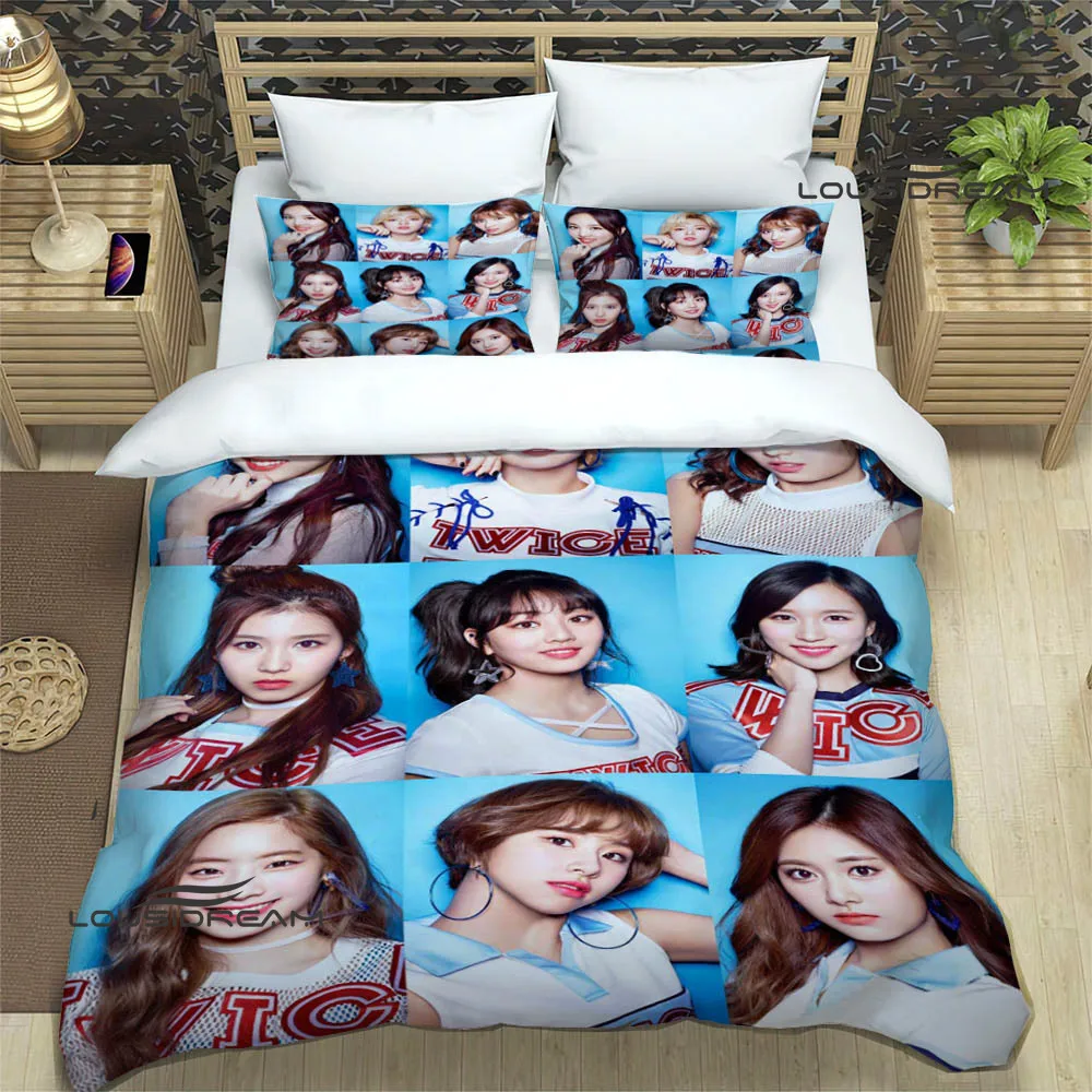 TWICE Korean Combination Bedding Sets exquisite bed supplies set duvet cover bed comforter set bedding set luxury birthday gift