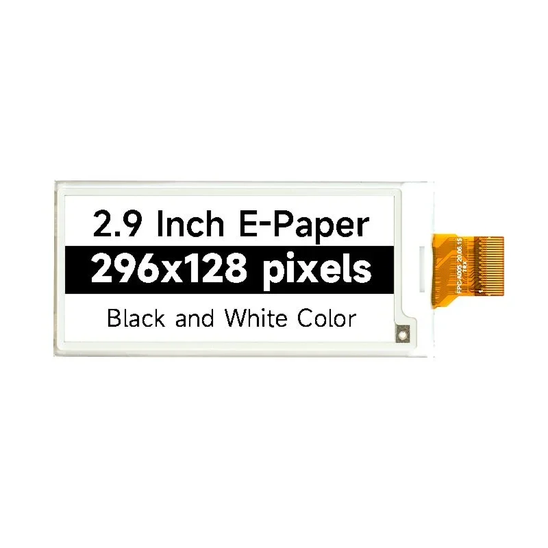 Hot Sale 2.9inch E-paper Display 128*296 Black/White E-Ink Display with SPI Communication with free shipping