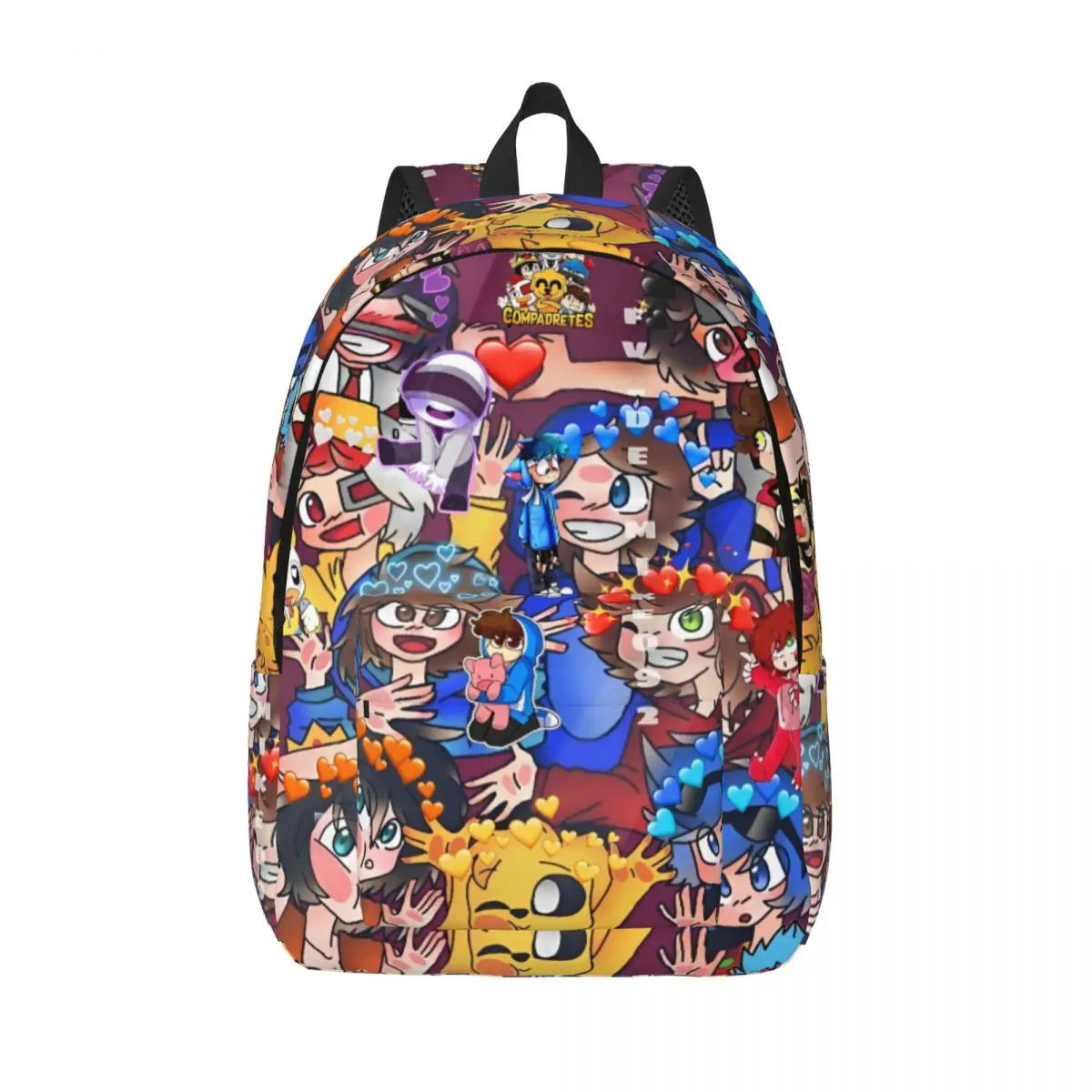 

Cartoon Mikecracks Backpack for Boy Girl Kids Student School Bookbag Game Daypack Preschool Primary Bag Travel