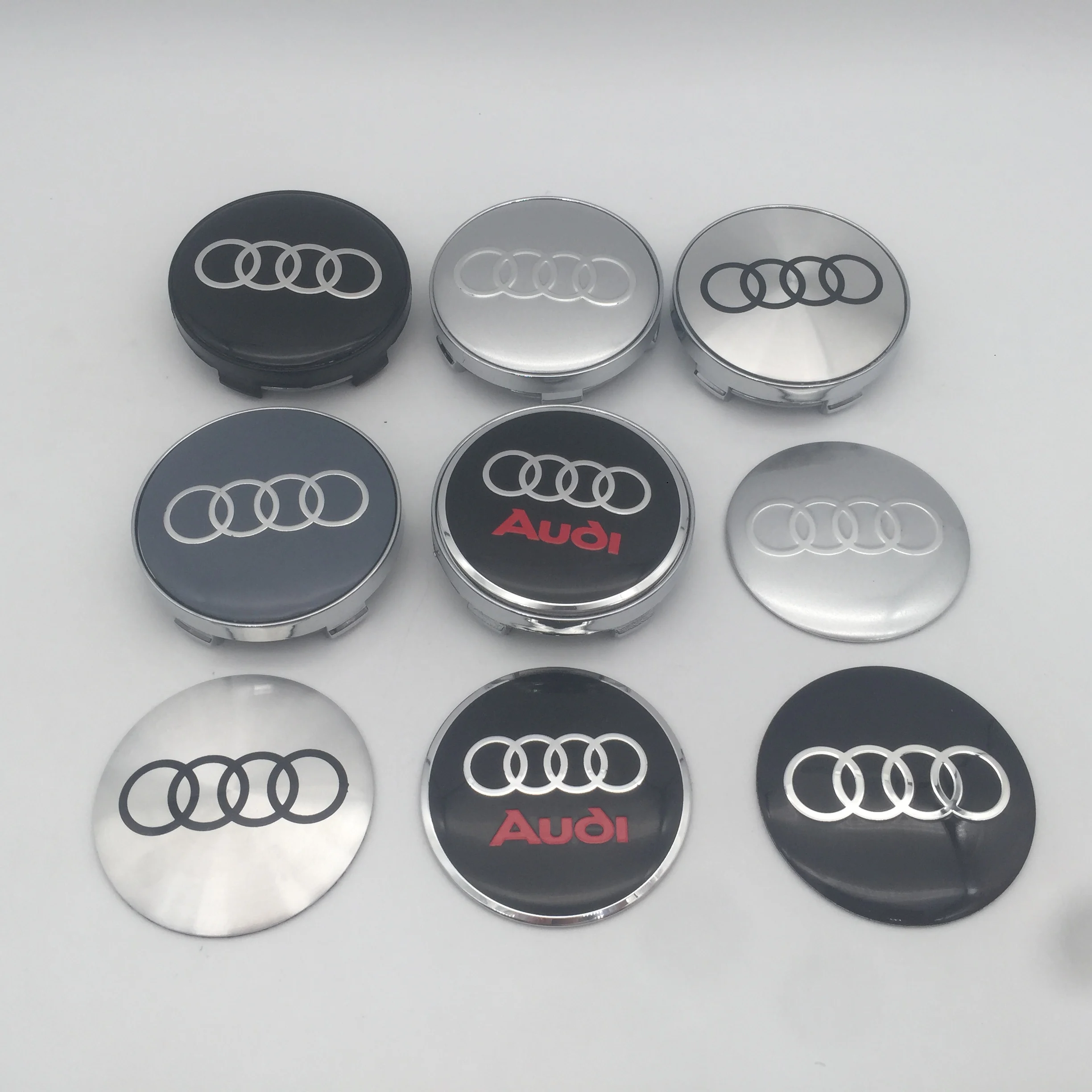 4pcs 3D 56mm 60mm 65mm 68mm For Car emblem Wheel hub Center Cap Badge covers sticker Decals Styling accessories