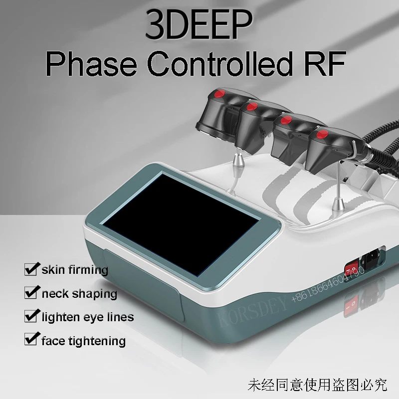 Hot 3DEEP Phase Controlled RF Face Lifting Radio Frequency Skin Rejuvenation RF Tightening Wrinkle Remover Skin Improve Machine