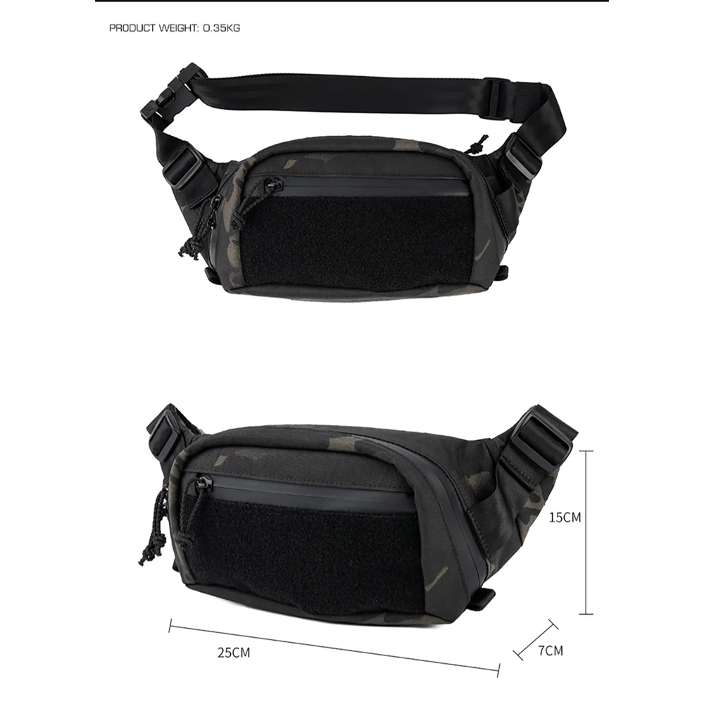 Tactical multi-purpose, multiple ways to wear, layered waist bag, shoulder bag