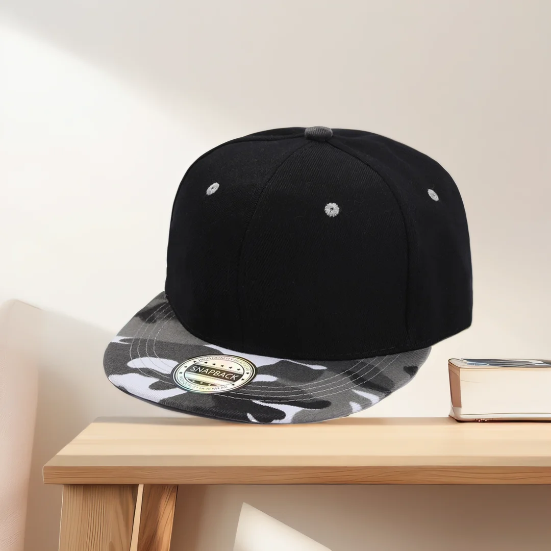 

Unisex Hip Hop Cap Casual Fashion Camo Print Baseball Hat with Contrast Bill for Couples Outdoor Streetwear Sun Hat