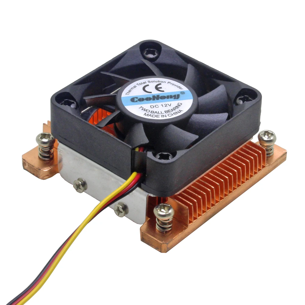 1U Server CPU Cooler Copper Heatsink Cooling Fan For Intel Pentium M PGA 478 BGA 479 Industrial Computer Active Cooling