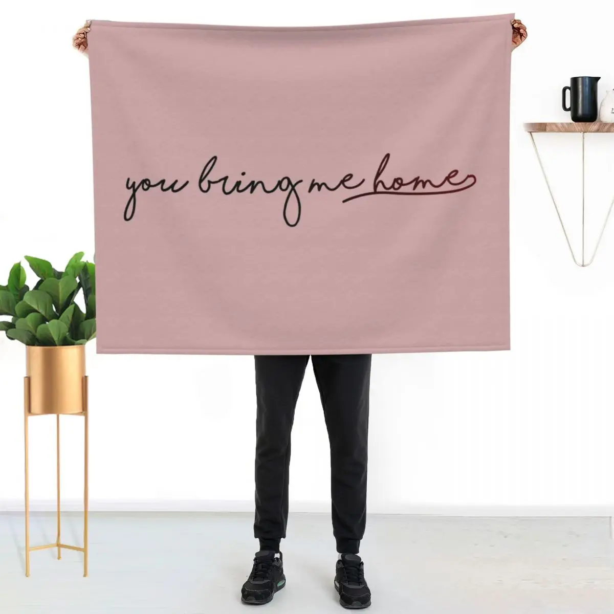 You Bring Me Home - Sweet Creature - HS Throw Blanket Polar Decoratives Bed covers Beautifuls Sofas Kid'S Blankets