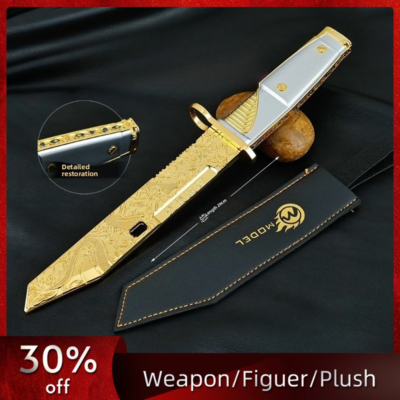 

29cm/11.4in Delta Action Dragon's Tooth Toy Knife Katanas Cosplay Game Peripherals Model Props Collectible Crafts Birthday Gifts