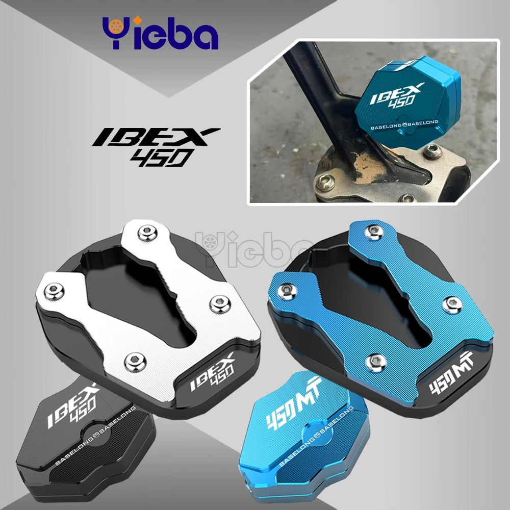 

For CFMOTO 450MT MT450 Ibex 450 MT 2024 2025 Motorcycle Side Tripod Side Kick Aid Clip Kickstand Assistive Device Enlarge Pad
