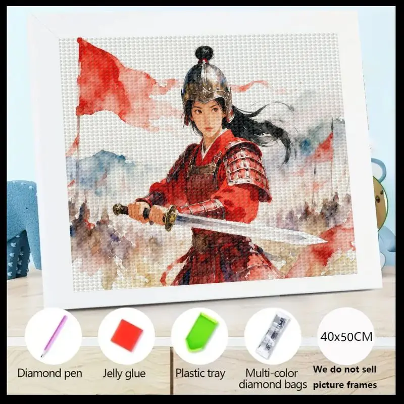 

1PC 5D Diamond Painting Dragon Warrior Art Kit DIY Craft Stunning Craftsmanship Multi-Color Gem Painting Set with Complete Acces