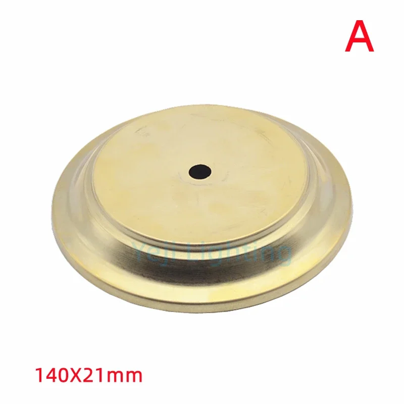 Copper metal Ceiling plate Brass lamp Base M10 hole light body decoration Pure copper Ceiling Canopy Anti-rust tray base brass