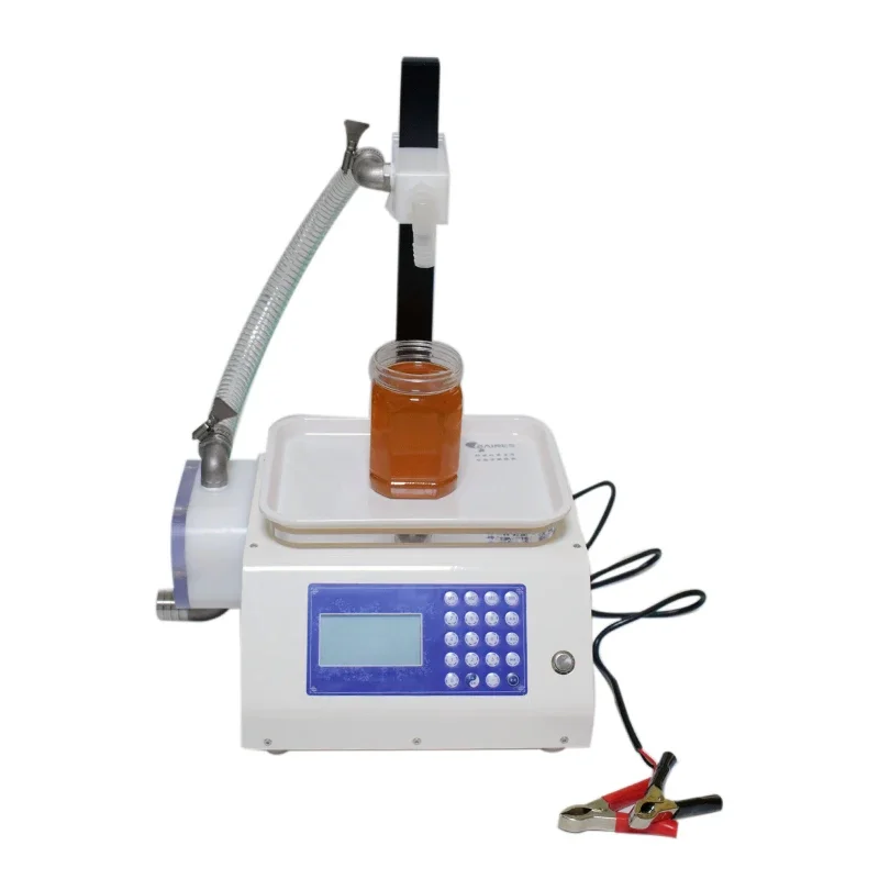 

Honey Filling Machine Dual Work Mode Automatic and Manual Weighing 100g~5000g Filling Scale Honey Viscous Paste Honey Machine