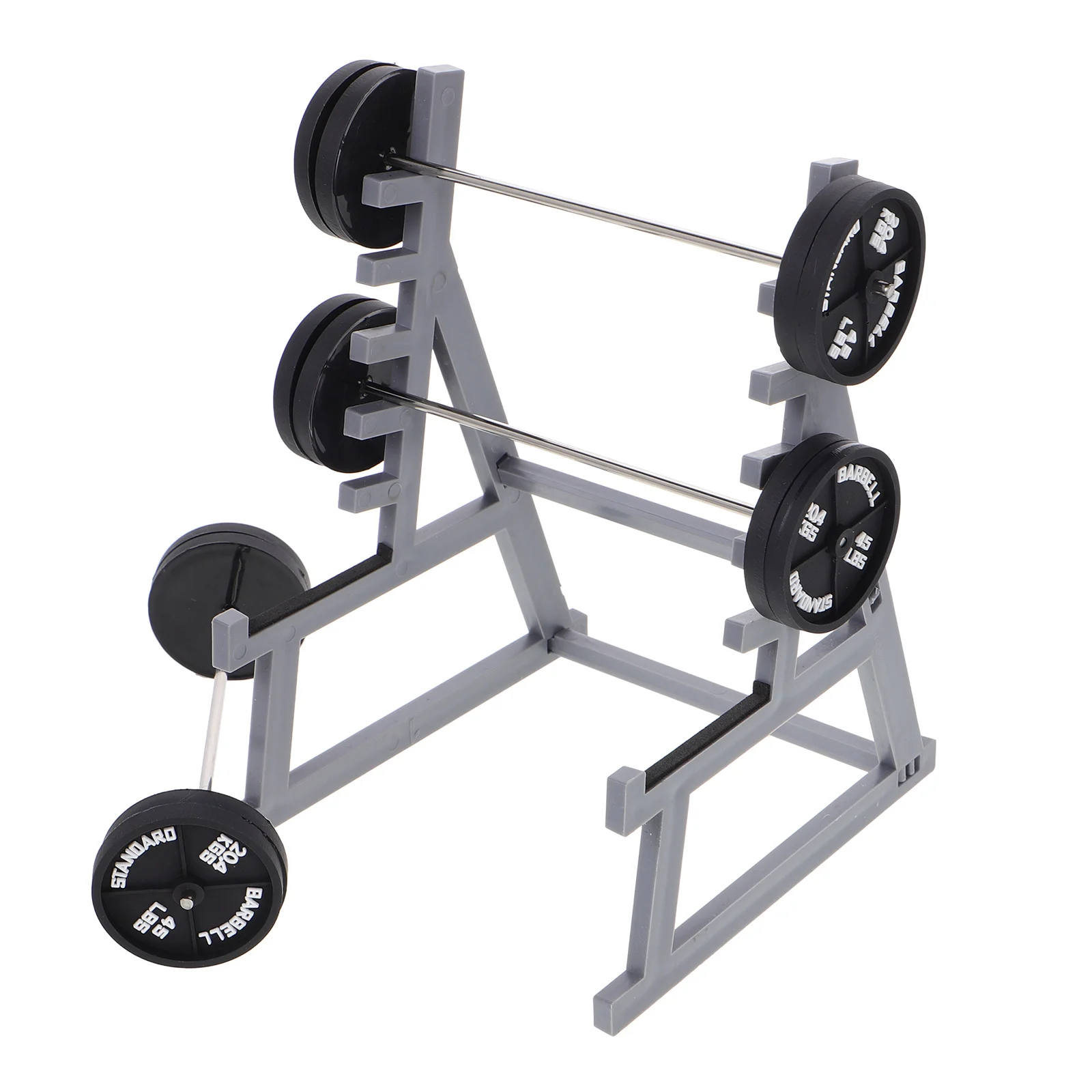 Fitness Barbell Ornaments Display Stand Shelves Holder Funny Pen Weight Holders for Barbells Mini