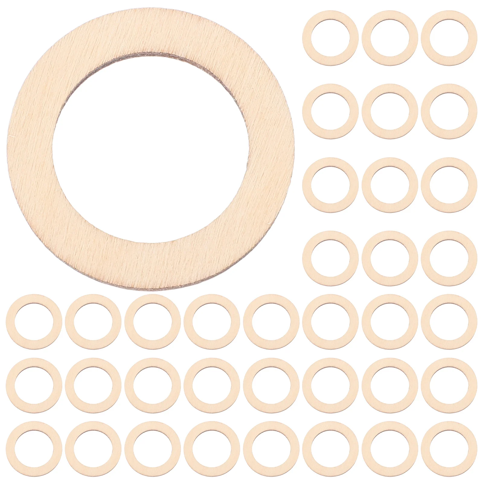 

200pcs Wood Slice Craft Accessories 3Cm Round Wooden Chips Diy Decor For Christmas Tree Wall Hanging Scrapbooking Hollowed