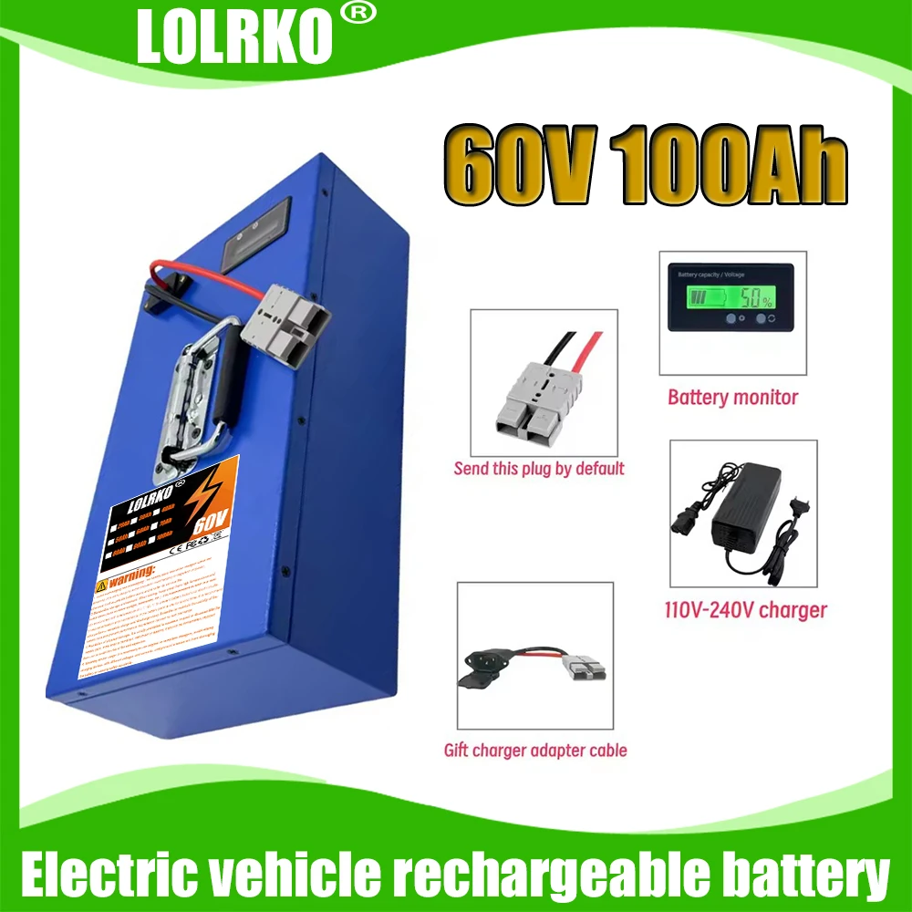 

Air fast transportation New Full Capacity Power 18650 Lithium Battery 60V 20AH-100AH Lithium Battery Pack Suitable for 250-3000W