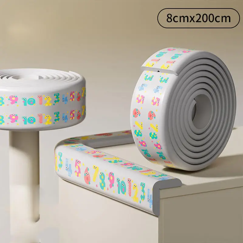 

Kids Thickened Anti-collision Strip Home Children's Sticker Kindergarten Printed Design Table Corner Anti-collision Accessory
