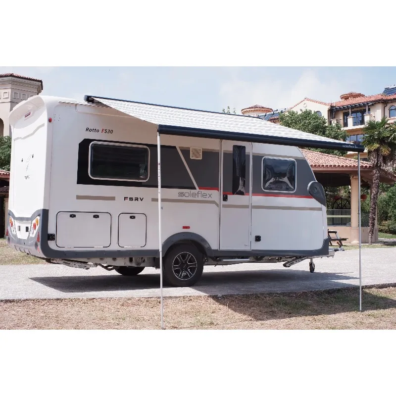 Electric RV Side Awning Compact Aluminum Retractable  RV Awning Electric, Caravan Awning Tent & Sunshade