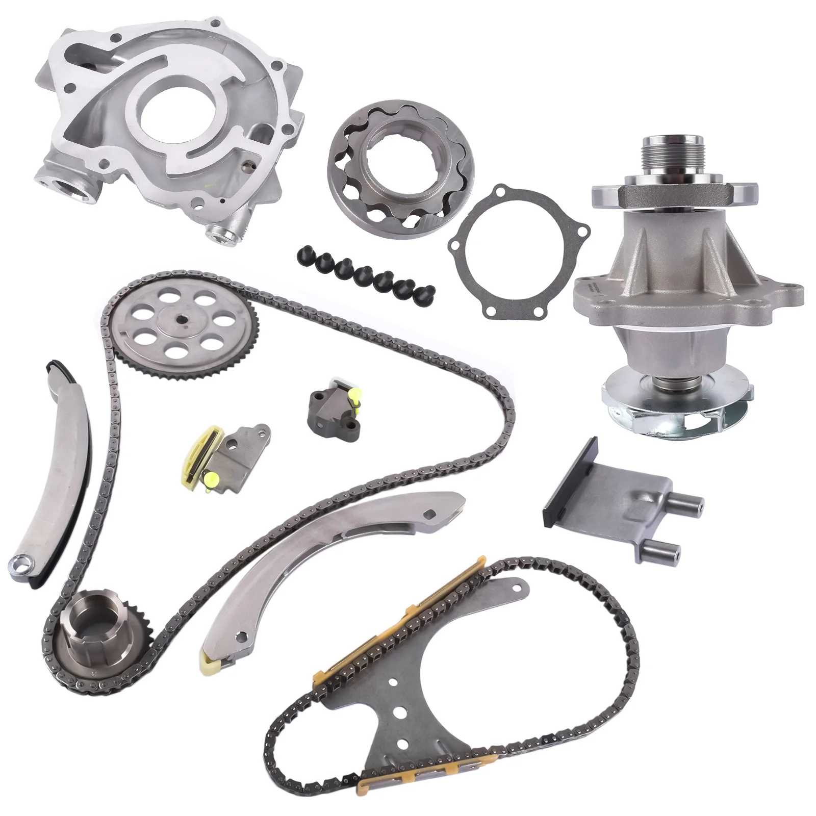 AP02 Kit catena distribuzione Pompa acqua olio per Chevy Colorado GMC Canyon Hummer H3 Isuzu