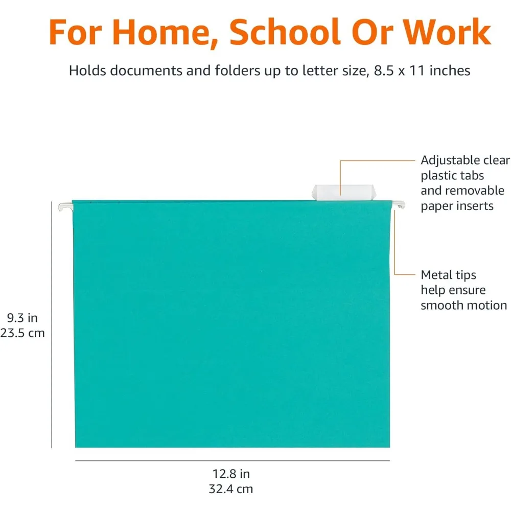 Hanging folder, letter size,