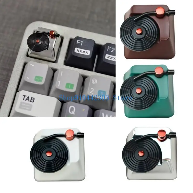 L4MD Aangepaste ESC Keycap Vinyls Record roestvrijstalen keycap voor mechanische toetsenborden