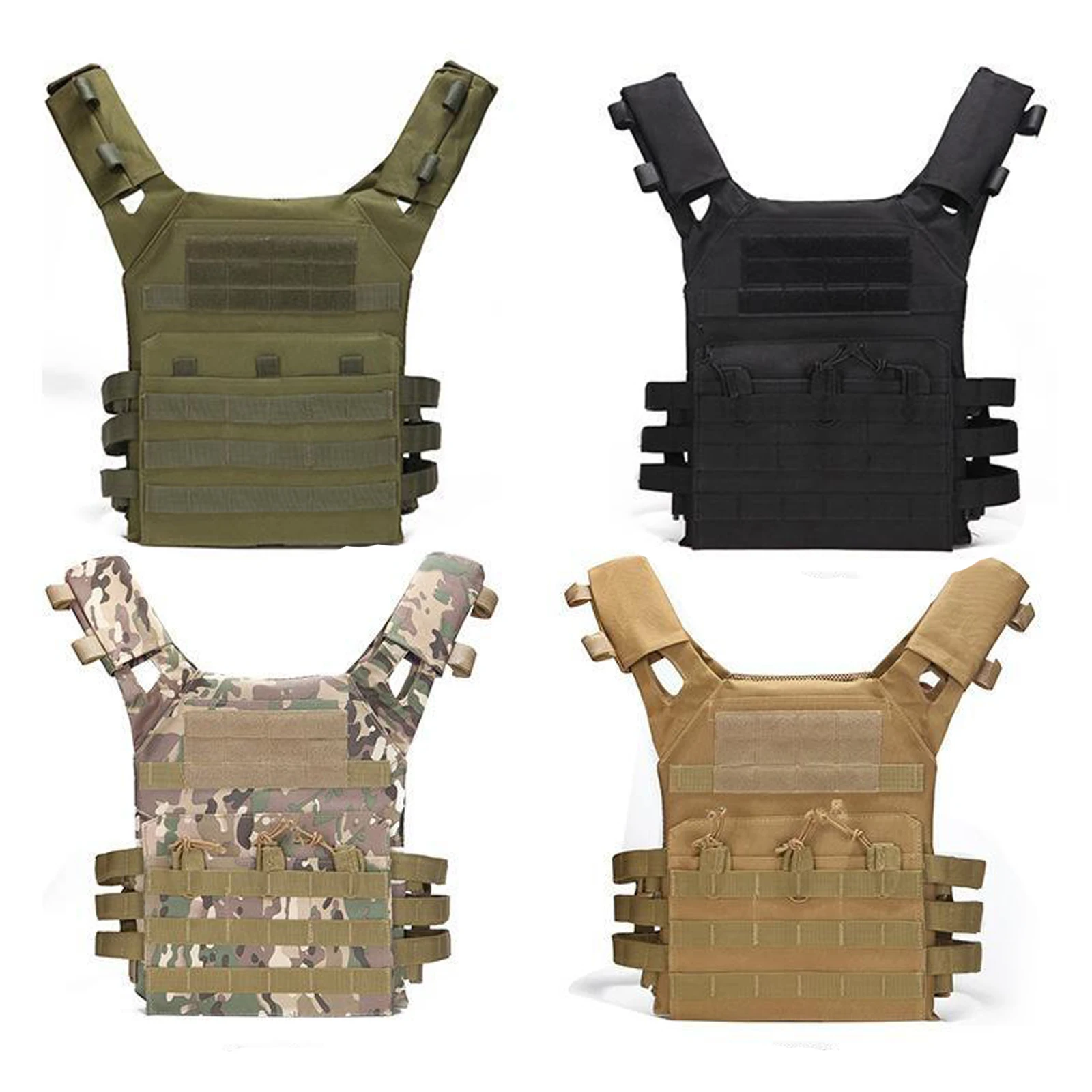 Bullet Proof Vest 800D Hunting Tactical Vest Military Molle Plate Carrier Magazine Airsoft Paintball CS Outdoor Protective