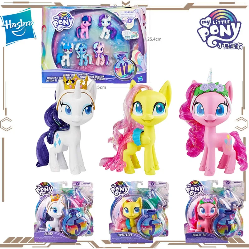

Hasbro Original My Little Pony Pinkie Pie Fluttershy Rarity Action Figure Toys for Boys Girls Gift Collectible Model Ornaments