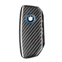 For BMW Key Fob Cover Glass Fiber Key Case Protector for BMW 7 Series i5 i7 iX X1 X5 X6 X7 XM 2024 Car Accessories key shell