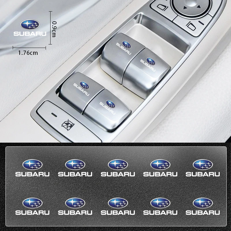 ملصقات عشوائية داخلية للسيارة سلع السيارات شارات عجلة قيادة السيارة لسوبارو ليجاسي فورستر Outback رالي WRX WRC XV Impreza