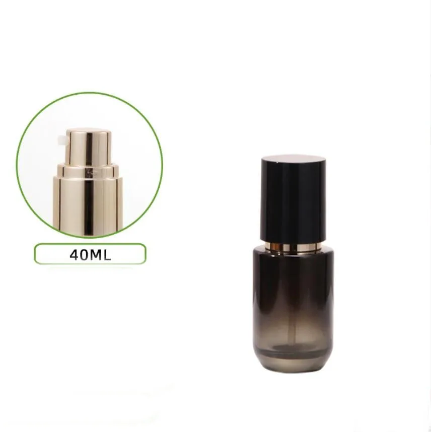 30 مللي-120 مللي زجاجة زجاجية ذهبية مصل جوهر الرطوبة/غسول/مستحلب/أساس/حبر مياه المرحاض العناية بالبشرة مستحضرات التجميل التعبئة #3