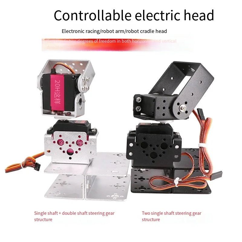 DIY 2 DOF obrotowa obrotowa platforma bazowa z ramię robota 20kg serwomechanizm cyfrowy do Raspberry Pi MG996 programowalny Robot zabawkowy do Arduino