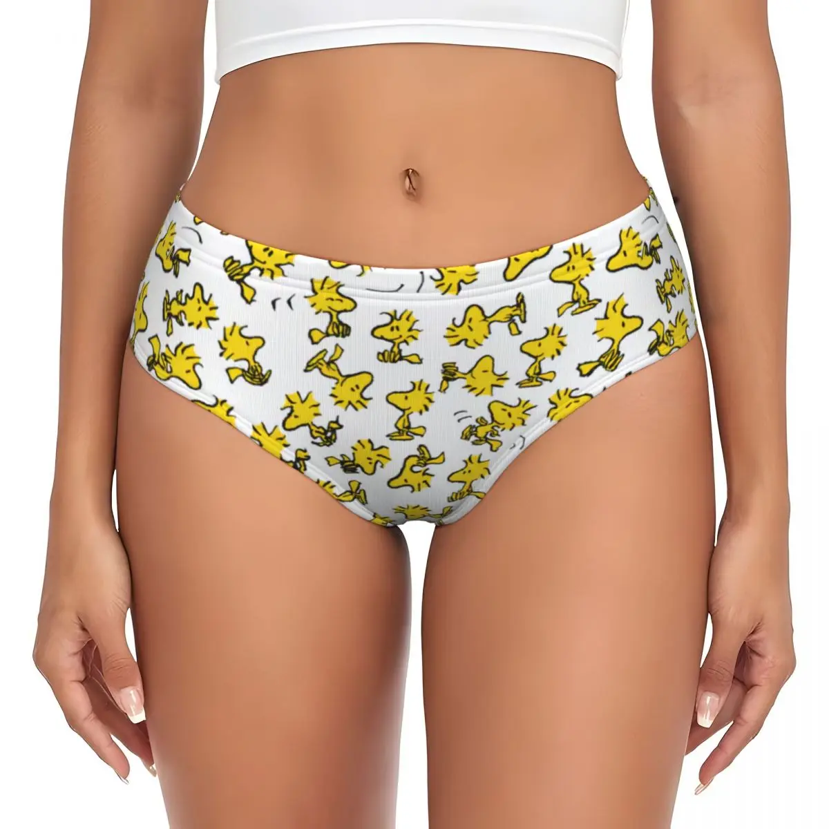 Calzones Personalizados de Snoopy y Woodstock, Ropa Interior de Animación para Mujer, Cómodos y Elásticos, Regalos para el Día de San Valentín