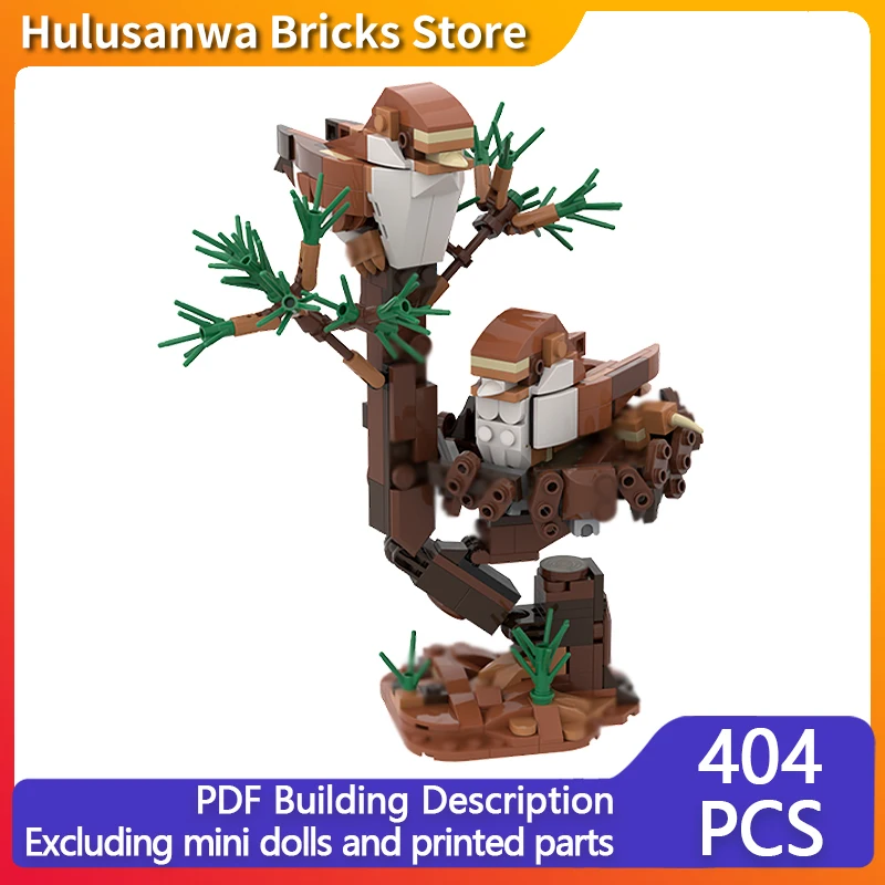 

Создатели животных, модель MOC, строительный блок, птицы в дереве, модульные технологии, подарки, праздник, сборка, детские игрушки, костюм