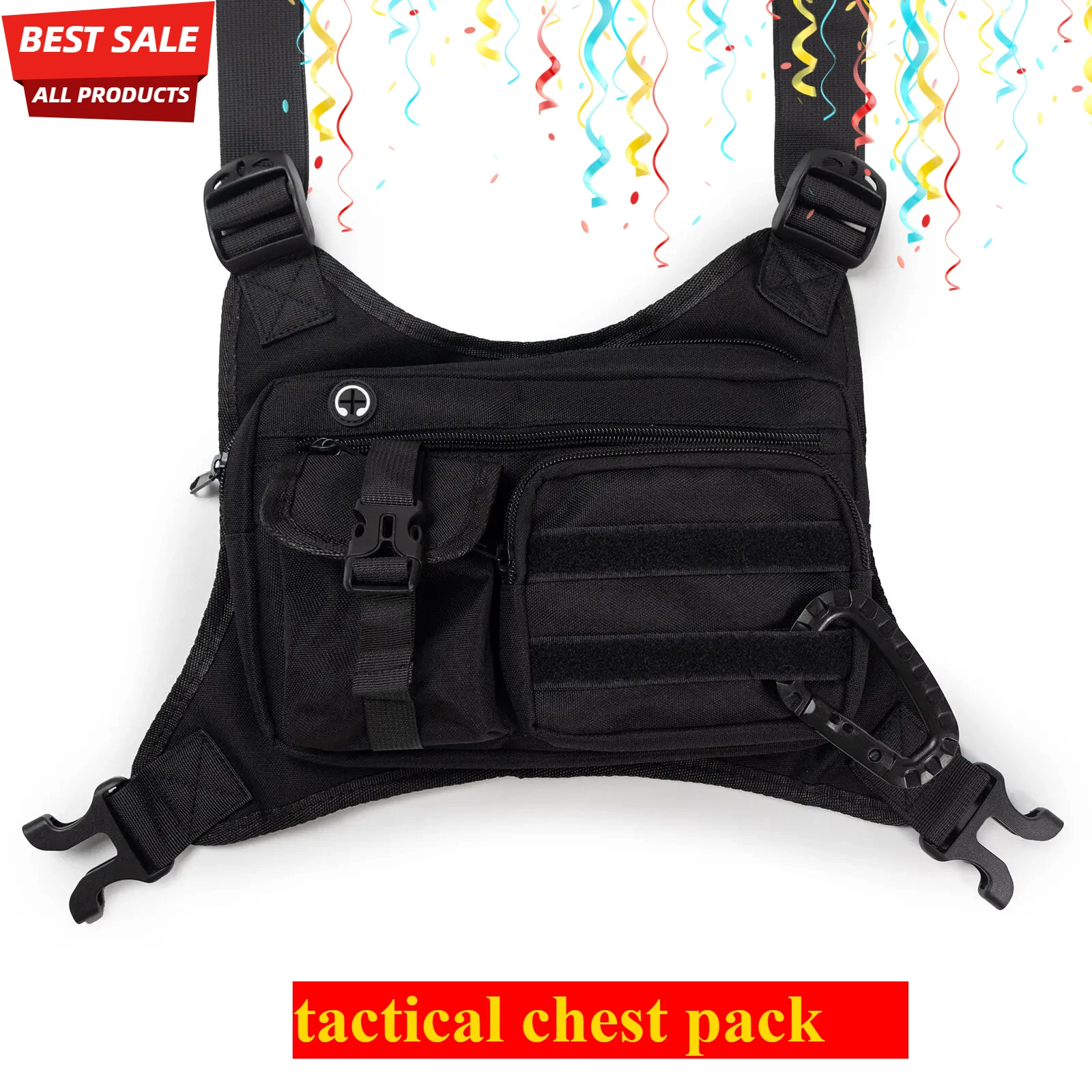 

Outdoor Tactical Chest Bag Outdoor Travel Chest Bag Running Sports Chest Bags Men's Chest Bag Oxford Cloth Leisure Travel