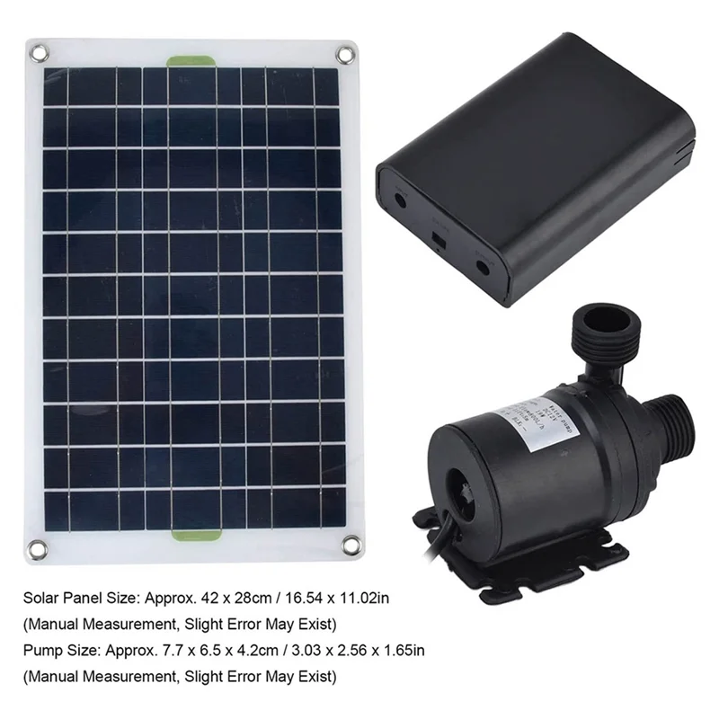 

50W Solar Water Pump 800L/H DC12V Solar Water Fountain Pump Low Noise for Garden Family Water Fountain Irrigation Pump