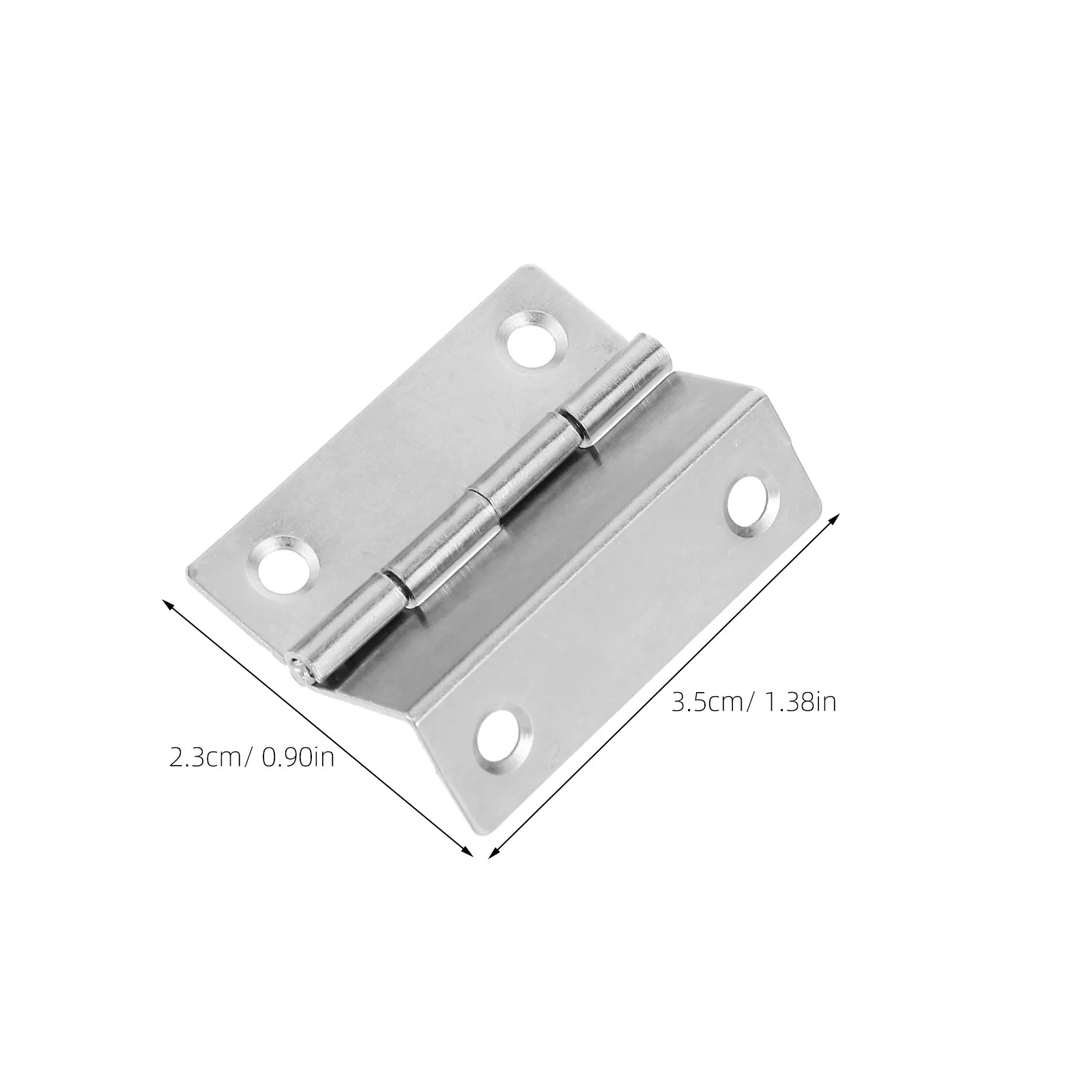10Pcs Precision Flat Hinge Right Angle Cabinet Door Hinges Load Bearing Silent Smooth Operation for Kitchen Cabinets Wardrobe