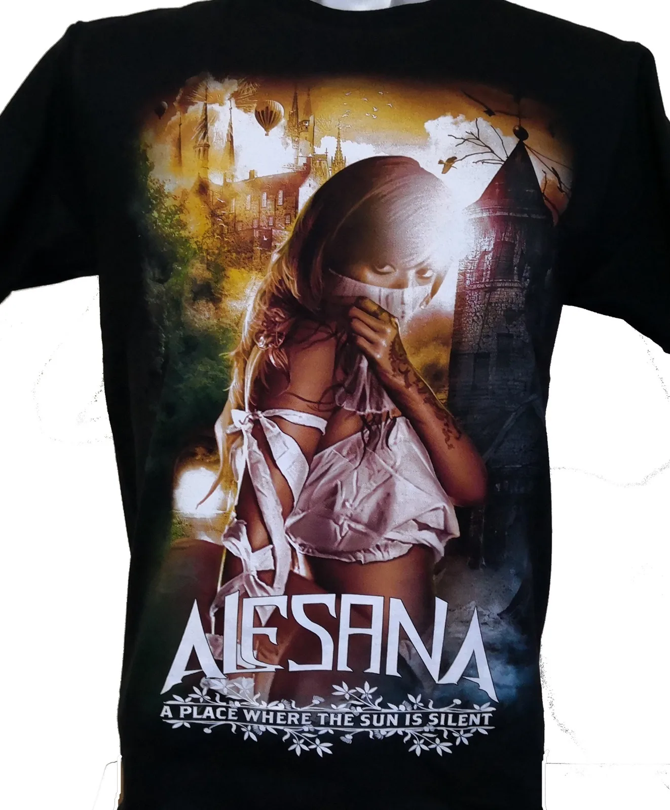 alesana a place where the sun is silent Black t shirt All Sizes UR223