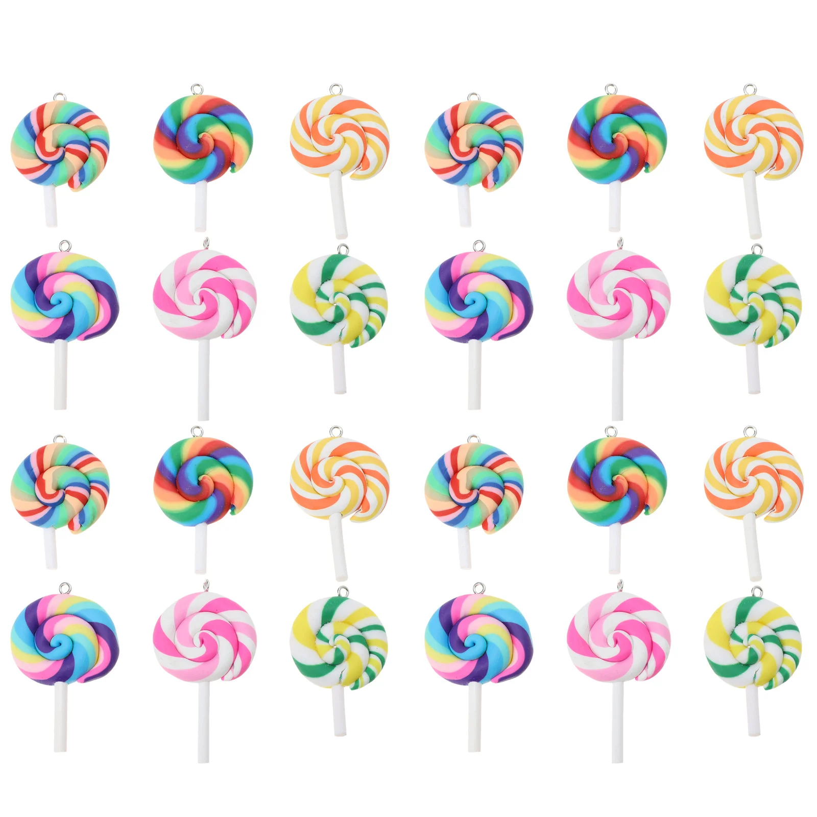 

24 Pcs Lollipop Charms Lollipops Candy Jewelry Pendant Pendants for Making