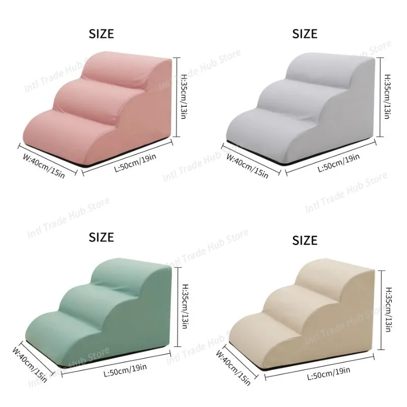 Cat Staircase Steps To Bed Slope Bedside Kitten Puppy Corgi Ladder Pet Ladder Up and Down Bed Removable and Washable