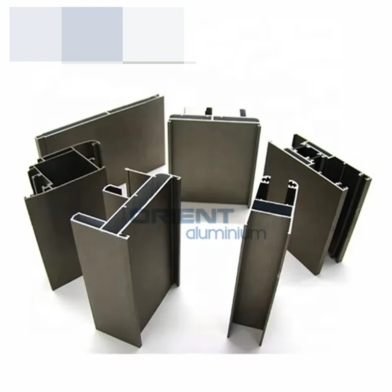 Profilé de porte coulissante invisible en aluminium, profil d'extrusion coulissant en aluminium, por