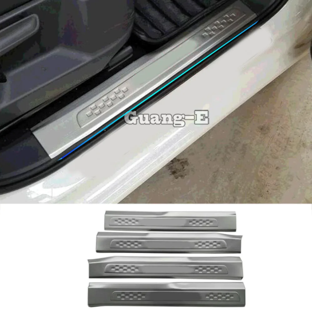 For VW Volkswagen Touran L 2016 2017 2018 2019 2020 Styling Cover Pedal Door Sill Scuff Plate Cover Inner Built Threshold 4pcs